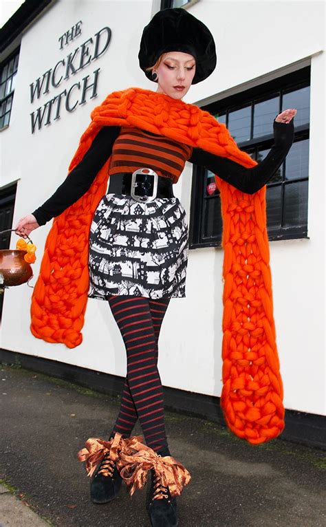 Evil witch with western style tights